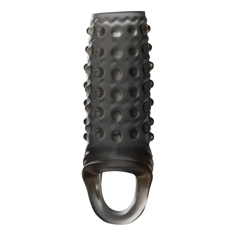 Насадка на пенис с подхватом для мошонки, пупырышки 2406-202